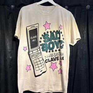 Sad Boyz Graphic T-Shirt - Cream
